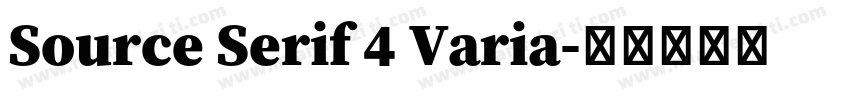 Source Serif 4 Varia字体转换